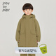 jnby by JNBY江南布衣童裝冬羽絨服中長(cháng)款保暖連帽外套男女童兒童1NBC1106A 710金黃色 160 cm