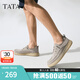 他她（TATA）腳蹬軟底布鞋男士商務(wù)休閑爸爸鞋2025春季新款VMX01AM5 灰色 41