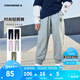 Converse匡威童裝男童長褲2025春季新款中大童女童休閑運動褲百搭束腳衛(wèi)褲 巖嶺灰 150 /63 【建議身高140-152cm】