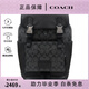 COACH/蔻馳  男士時尚潮流實用百搭輕奢精致簡約商務(wù)雙肩背包 PVC配皮黑色C2712QBMI5 其它