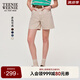 Teenie Weenie小熊牛仔短褲女2025年夏季新款活力簡(jiǎn)約休閑三分褲女