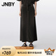 JNBY/江南布衣25夏新品半身裙牛仔A型簡約通勤休閑5P4D14410 998/牛仔深灰 L