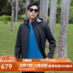 雅戈?duì)枺╕OUNGOR）風(fēng)衣男立領(lǐng)連帽長款單風(fēng)衣聚酯纖維3D裁剪寬松自如 黑色 XL 180/100A