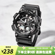 卡西歐（CASIO）手表男十年電力 戶外運動男表 多功能石英學(xué)生手表學(xué)生表考試表 AEQ-110W-1A