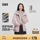 森馬（Semir）陳都靈|外套女中長(cháng)款拼色三防防風(fēng)秋裝寬松連帽戶(hù)外101524109001