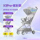 哈秀X3 Pro遛娃嬰兒車口袋手推車可坐躺超輕便折疊兒童遛娃神器可登機 X3PRO旗艦版【炫彩】