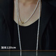 胖東來(lái)品質(zhì)珍珠項鏈長(cháng)款毛衣鏈女輕奢小眾法式復古感頸鏈疊戴秋冬 【金珠扣】7MM珍珠項鏈120CM【92