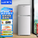 新飛（Frestec）118升雙門兩門家用小型電冰箱迷你宿舍租房二門冰箱節(jié)能環(huán)保（鈦空銀）BCD-118L2D
