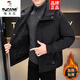 啄木鳥(niǎo)（TUCANO）加棉加厚男士外套秋冬季百搭時(shí)尚潮流連帽夾克青年保暖棉服 拾衣-加棉202黑色 2XL
