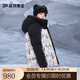 高梵黑金兒童鵝絨服親子戶外鵝絨滑雪服新款男女童羽絨服 挪威森林170