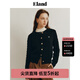 ELAND衣戀針織衫女老錢風(fēng)棉花糖紅色毛衣開衫 黑色(19)Black M 165