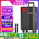 萬利達(dá)（Malata）M+9297雷火系列新款專業(yè)舞臺(tái)音箱藍(lán)牙低音炮戶外大功率唱K歌移動(dòng)拉桿家用唱歌卡拉ok聲卡一體機(jī) 15吋300W+美聲雙話筒  M+9297