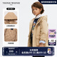 Teenie Weenie Kids小熊童裝春秋款男女童休閑連帽立領(lǐng)三防棉服外套 米色 120cm