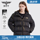 BOY LONDON[爆裂金焰]冬季繡花短款無性別羽絨服N28902 黑色 L（建議拍大一碼）