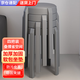 新顏值主義（四把裝）凳子家用塑料凳子加厚軟包可疊放化妝凳高板凳餐凳DZ05 4把冰川灰-【加強(qiáng)版-軟包坐墊】