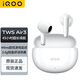 vivo  iQOO TWS Air3真無(wú)線(xiàn)藍牙耳機iQOO13 12 Neo9半入耳式游戲延遲iQOO Z8z7電競長(cháng)續航iqootwsair3 奔霆白