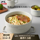 琺寶（staub）松露白陶瓷家用飯碗盤(pán)子餐盤(pán)圓盤(pán)平盤(pán)深盤(pán)馬克杯碟餐具魚(yú)盤(pán)咖喱盤(pán) 松露白陶瓷湯碗17cm 1頭