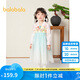 巴拉巴拉女童漢服國風(fēng)連衣裙2024童裝兒童春裝洋氣小童裙子潮208124111014