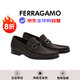 Salvatore Ferragamo菲拉格慕夏季新款Gancini透氣莫卡辛鞋男士皮鞋642847 3E