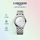浪琴（LONGINES）瑞士手表 軍旗系列 機(jī)械鋼帶男表 對(duì)表 L49744126
