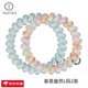 TELETIES美國(guó)電話線發(fā)圈頭繩【L號(hào)系列】泰莉圈發(fā)飾發(fā)繩無(wú)痕手環(huán)TT發(fā)圈 春意盎然L碼2條/盒