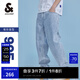 杰克·瓊斯（JACK&JONES）25年男裝夏季潮流寬松直筒錐腿涼感潮牌牛仔褲休閑褲子九分男褲 E40淺牛仔藍(lán) 905錐形 31 175 W31