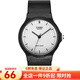 卡西歐（CASIO） 卡西歐(CASIO)男女手表小黑表時尚潮流學(xué)生表休閑運(yùn)動中性表 白盤黑帶橡膠帶MQ-24-7E