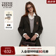 Teenie Weenie小熊女裝簡約時尚秋學(xué)院風(fēng)休閑短款西裝毛呢外套女
