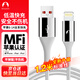 Snowkids MFi認證蘋果數(shù)據(jù)線iPhone14/13/12/11Pro/XsMax/XR/X/SE2/9/8/7手機快充線USB電源線6s/ipad1.2