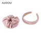 AJIDOU阿吉豆發(fā)箍520生日禮物 時(shí)尚碎花頭箍大腸發(fā)圈送女友 老婆 粉紅