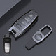猛速適用奧迪鑰匙套2024款A6L Q5L A4L A7L A3 Q7L A3 A8A5車保護殼扣 D款智能-ND皮扣【亮黑色】
