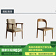 予凡實(shí)木沙發(fā)靠背桌書桌辦公桌長(zhǎng)條窄桌家用客廳桌子靠沙發(fā)桌椅組合 學(xué)士椅（條紋坐墊）