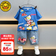 G.DUCKKIDS小黃鴨聯(lián)名兒童奧特曼衣服套裝男童夏裝寶寶短袖t恤牛仔褲兩件套 藍(lán)色套裝 100 尺碼2~3歲【 90-100cm】
