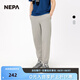 NEPA耐葩2024春夏新品男女同款褲子舒適運(yùn)動(dòng)休閑衛(wèi)褲束腿褲7KC1663 淺混雜灰色B33 160 73A(075)
