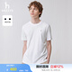 哈吉斯（HAZZYS）男裝 夏季款休閑通勤舒適短袖T恤男ASTZE0BBX51 米黃色OW L (175/96A 48)