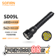 sofirn索菲恩SD09潛水手電筒強(qiáng)光遠(yuǎn)射專業(yè)夜?jié)撢s海多功能LED水下探照燈 SD09L套裝【含電池充電器】