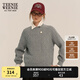 Teenie Weenie小熊女裝簡(jiǎn)約時(shí)尚絞花毛衣秋冬學(xué)院風(fēng)休閑針織衫wp 灰色 170/L