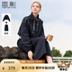 香影休閑衛(wèi)衣套裝裙女2025春季新款上衣半身裙運(yùn)動(dòng)風(fēng)藏青色兩件套 藏青 S
