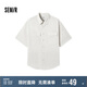 森馬（Semir）短袖T恤男裝純棉襯衣外套工裝做舊水洗夏季上衣101324104111