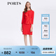 PORTS寶姿春夏新品女裝春夏優(yōu)雅碎花長袖連衣裙LM8D002KWB008 WATERMELON RED M (6)