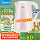 美的（Midea）電熱水壺0涂層燒水壺母嬰級(jí)316不銹鋼內(nèi)膽 1500W快速加熱 自動(dòng)斷電1.7升容量MK-HJ1705-PRO