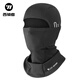 西騎者（WestBiking）冬季保暖騎行頭套摩托車(chē)防風(fēng)面罩電動(dòng)自行車(chē)頭盔內襯冬季圍脖 黑色【加絨保暖】帶眼鏡孔 均碼