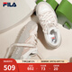 斐樂(lè)（FILA）斑斕鞋ROSETTA女鞋板鞋新款面包厚底鞋復(fù)古休閑鞋 奶白/淺粉-GP 38
