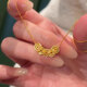 芯奢蝴蝶結(jié)鈴蘭花項(xiàng)鏈女溫柔氣質(zhì)鎖骨鏈潮仿沙金不易掉色送閨蜜禮物 項(xiàng)鏈