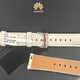 原裝拆機華為正品GT5GT4女款41mm按壓式新款真皮表帶腕帶銀色扣子 gt4銀色扣女款18mmGT5也可以用