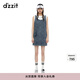 DZZIT【爆款補(bǔ)單】地素明星同款牛仔連衣裙甜美可愛時(shí)尚百搭女 深藍(lán)色 S