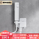 漢斯格雅（Hansgrohe）德國馬桶伴侶沖洗噴槍水龍頭一進(jìn)二出衛(wèi)生間沖水槍增壓家用白色 鋼琴按鍵馬桶伴侶白色
