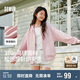 森馬（Semir）迪士尼外套女中長(zhǎng)款連帽寬松針織衛(wèi)衣2025春休閑夾克109125108001