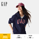 Gap女裝2025春季新款美式膠印logo連帽衛(wèi)衣經典款休閑外套761039 海軍藍 M (165/84A)亞洲尺碼