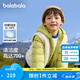 巴拉巴拉（BALABALA）童裝兒童羽絨服兩件套男童女童寶寶冬裝連帽外套 綠白色調00341 120 充絨量40g